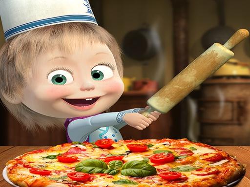 Маша и Медведь Пиццерия! Игра «Пиццамейкер» онлайн