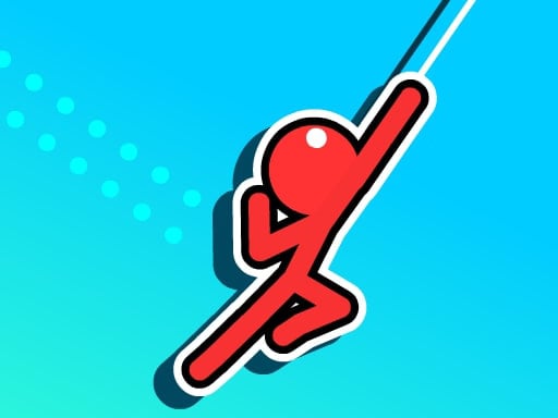 Stickman Rope Hook: лови и качай